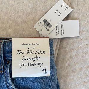Abercrombie Ultra High Rise Slim Straight Jean
